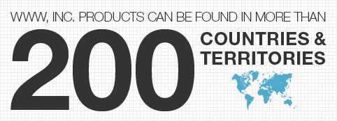Wolverine World Wide products can be found in over 200 countries and territories.